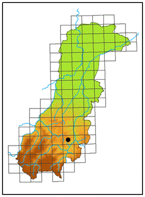Mappa Inula bifrons (L.) L. - Enula alata 